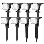 Eiuio Solar Outdoor 3 Modes Auto On/off Waterproof Spotlights For Garden. Fixed Price $74.98.