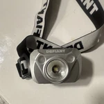 Defiant Led Headlamp Silver/black Adjustable Strap Plastic 1.5X3X2 In 4 Oz. Fixed Price $9.98.