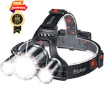 Blukar Led Headlamp, Super Bright Rechargeable Headlight Flashlight - 3 Black. Fixed Price $31.98.
