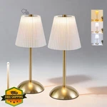 Petiitlyt 2PK White Cordless Table Lamps. Fixed Price $47.98.