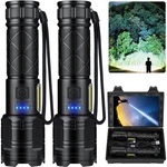 Taoquwe Rechargeable Led Flashlights 99000 Lumens Super Bright Waterproof 7 Mode. Fixed Price $64.78.