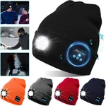 Unisex Bluetooth 5.0 Music Beanie Hat Handsfree Speaker Led Head Lamp Light. Fixed Price $16.99.