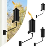 Zszmfh 4 Pcs Wall Mounted Citronella Torches, 16 Oz Garden For Outsid.... Fixed Price $45.04.