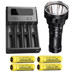 Acebeam K70 Flashlight XHP35 Hi Led -2600LM W/I4 Charger & 4X NL189 Batteries. Fixed Price $225.00.