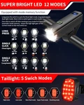 6000LM Bike Headlight Usb- Rechargeable, High Lumen Super Bright Light.... Fixed Price $35.12.