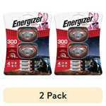 (2 Energizer Vision Hd Led Headlamps, Bright 300 Lumens Pack), For Camp. Fixed Price $57.00.