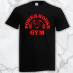 Powerhouse Gym Red Men's Black Graphic Shirt Freeships. Fixed Price $19.69.