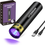Uv Flashlight Black Lights Wood Lamp Powerful Mini Portable, Led 395NM Usb Rec. Fixed Price $13.34.