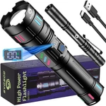 Rechargeable Flashlights High Lumens 10000 Long Distance, Single Click 3 Modes. Fixed Price $18.32.