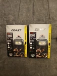 (2) Coast RL22R 1000 Lumens Rechargeable Battery Led Power Headlamp With Usb-c. Fixed Price $49.99.