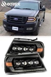 Alpharex Alpha-black Nova Led Headlights 2004-2008 Ford F-150 / Mark Lt. Fixed Price $1075.50.