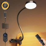 Glocusent 72 Led Clip On Lamp With Remote, Reading Light Amber Ring, 3 Colors. Fixed Price $38.55.