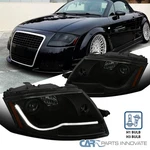 Fit 99-06 Audi Tt Led Drl Black Projector Headlights Smoke Lamps Left+right. Fixed Price $265.00.