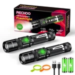 Flashlights Usb Rechargeable 2 Pack Double Switch S3000L Tactical .... Fixed Price $35.40.