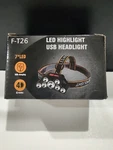 Led Usb Headlight With Headstrap Rechargable Recharge Cable. Fixed Price $9.25.