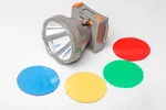 Rechargeable Led Headlamp 10 Watt Display W/ Colored Lenses Vapor Trail Outdoors. Fixed Price $75.00.
