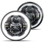 Hwstar 2023 New 1000% Brighter Anti-glare 7 Inch Led Headlights Round Compati.... Fixed Price $232.48.
