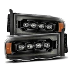 Alpha Black Nova Led Projector Headlights Headlamps For 2003-2005 Dodge Ram. Fixed Price $820.00.