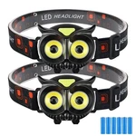 Pinsai 2 Led Headlamp, Owl Headlight For Kids Pack, Black. Fixed Price $20.30.