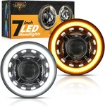 7" Led Headlights Black Drl Gradient For 1997-2018 Jeep Wrangler Jku Tj Lj Cj. Fixed Price $208.99.