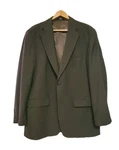 Haggar Black Label Men Olive Green Sport Coat 42L Wool Blend See Spots. Fixed Price $12.99.