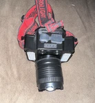 Rechargeable Usb Led Headlamp Black/red With Adjustable Strap. Fixed Price $10.98.