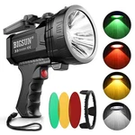 High Power Rechargeable Spotlight 1000000 Lumens For Outdoor Use With Filters. Fixed Price $54.87.