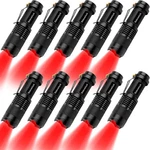 Beieverluck 10 Pack Red Flashlight 3 Modes Led Scalable .... Fixed Price $44.94.