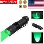 Rechargeable Green Led Flashlight For Hunting, 200 Lumens, Night Vision, 3 Modes. Fixed Price $22.31.