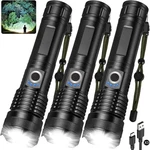 Flashlight Rechargeable Led High Lumens - 99,000LM Bright Powerful Handheld. Fixed Price $95.72.