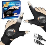 Parigo Flashlight Gloves For Men Rechargeable (1 Pair) Stocking Stuffers .... Fixed Price $51.99.