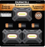 Duracell Led Work Lights Set Of 3 600 Lumens Battery Operated 4MODES Aa Included. Fixed Price $29.99.