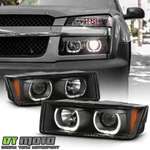 2002-2006 Chevy Avalanche 1500 2500 Blk Led Halo Projector Headlights Headlamps. Fixed Price $139.99.
