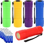 Kunhe 5 Pack Plastic Small Mini Led Cob Flashlights For Kids 100 Lume. Fixed Price $17.57.