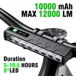 12000LUMENS Bike 8*LED Light Bicycle Headlamp Usb Rechargeable 1000MAH. Fixed Price $25.99.