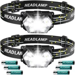 Lsnisni 2000 Lumen 9 Led Headlamp, 6 Modes, IPX5 Waterproof. Fixed Price $24.99.