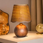 Urlights Table Lamp With Wooden Compact (7.87" X 11.4"), Mahogany. Fixed Price $73.22.