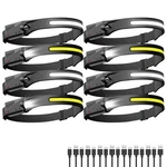 Headlamp Rechargeable 8 Pack, Led Headlight Flashlight Super Bright With 230 .... Fixed Price $76.14.