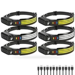 Northlet 6-PACK Rechargeable 1200 Lumen Headlamp, 230 Wide Beam, 5 Modes, IPX6. Fixed Price $74.76.