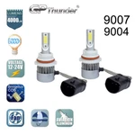 2X 9007 9004 HB5 Cree Cob Led Headlight Kit Hi/lo Power Bulbs 6000K. Fixed Price $15.21.