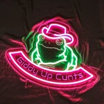 16"X12" Toad Frog Cowboy Hat Led Neon Sign With Dimmer Usb Powered Light Lamp Bb. Fixed Price $49.99.