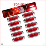 Alfu 10PCS Red DC12V-24V Led Side Marker Indicator Lights Lamp Front Rear Tail. Fixed Price $26.87.
