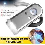 Bright Led Ear Strap Headlamp Usb Rechargeable Motion Sensor Magnetic Headlight. Fixed Price $13.99.