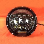 75W Black Projector Led Bulb Headlight For Harley With Pink Halo. Fixed Price $184.98.
