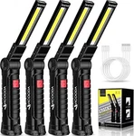 Led Work Flashlight With Magnetic Base Hanging Hook 4 Pack Vicooda. Fixed Price $43.83.