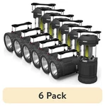 (6 Pack) Poppy 300 Lumen Gray Lantern & 150 Spotlight, Battery Operated. Fixed Price $111.99.