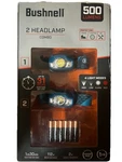 Bushnell 500 Lumens Headlamp Combo 2-PACK Led Light Set Batteries Included Nib. Fixed Price $16.99.