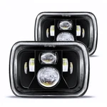 Jhlion Upgraded New 1000% Bright 5X7 Led Headlights W/drl Amber Tu.... Fixed Price $90.71.