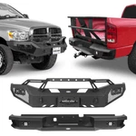 Steel Black Winch Plate Front Bar Rear Bumper Fit Dodge Ram 2500 3500 2006-2009. Fixed Price $989.99.