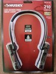 Husky Led Hands Free Neck Light 210 Lumens Durable Water Resistant Nylon. Fixed Price $17.95.
